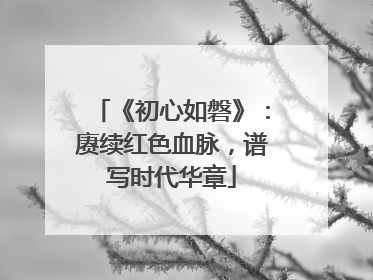 《初心如磐》：赓续红色血脉，谱写时代华章