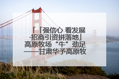 「强信心 看发展·招商引资拼落地」高原牧场“牛”劲足——甘肃华予高原牧场高标准奶牛肉牛养殖项目一线见闻