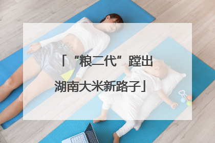 “粮二代”蹚出湖南大米新路子