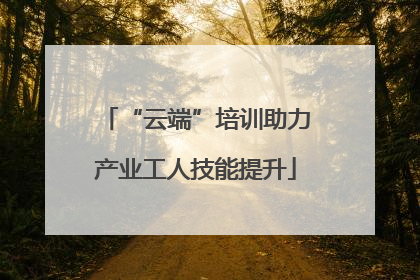 “云端”培训助力产业工人技能提升