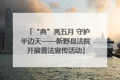 “典”亮五月 守护半边天——新野县法院开展普法宣传活动