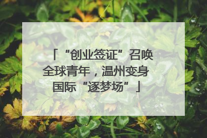“创业签证”召唤全球青年，温州变身国际“逐梦场”