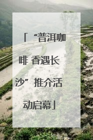 “普洱咖啡 香遇长沙”推介活动启幕