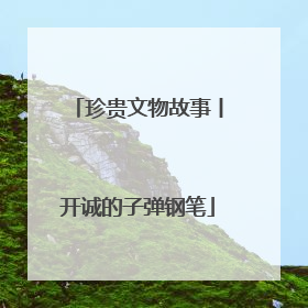 珍贵文物故事丨开诚的子弹钢笔