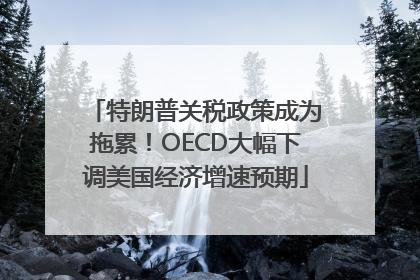 特朗普关税政策成为拖累！OECD大幅下调美国经济增速预期