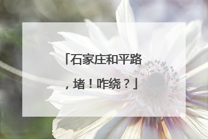 石家庄和平路，堵！咋绕？