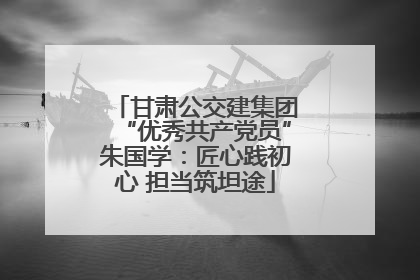 甘肃公交建集团“优秀共产党员”朱国学：匠心践初心 担当筑坦途