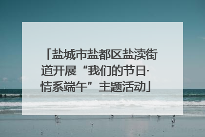 盐城市盐都区盐渎街道开展“我们的节日·情系端午”主题活动