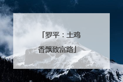 罗平：土鸡香飘致富路