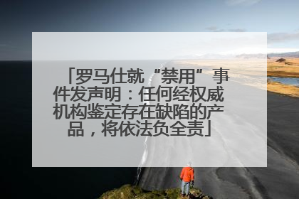 罗马仕就“禁用”事件发声明：任何经权威机构鉴定存在缺陷的产品，将依法负全责