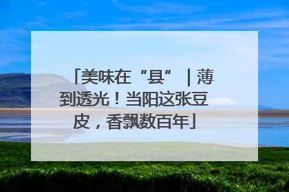 美味在“县”｜薄到透光！当阳这张豆皮，香飘数百年