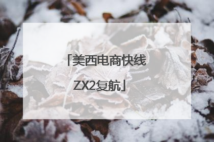 美西电商快线ZX2复航