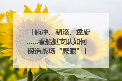 俯冲、翻滚、盘旋……看船艇支队如何锻造战场“鹰眼”