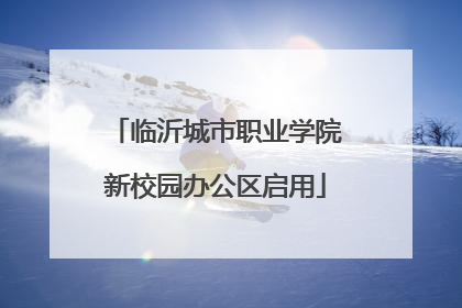 临沂城市职业学院新校园办公区启用