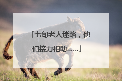 七旬老人迷路，他们接力相助……