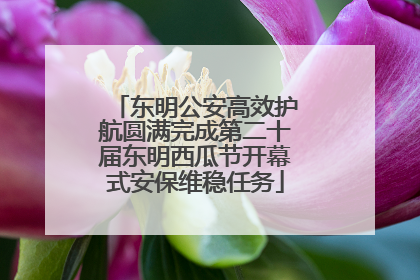 东明公安高效护航圆满完成第二十届东明西瓜节开幕式安保维稳任务