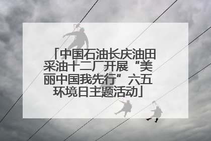 中国石油长庆油田采油十二厂开展“美丽中国我先行”六五环境日主题活动