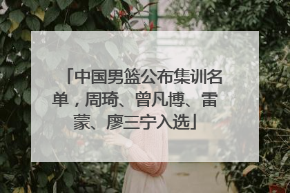 中国男篮公布集训名单，周琦、曾凡博、雷蒙、廖三宁入选