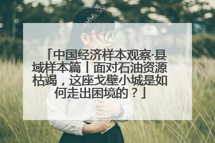 中国经济样本观察·县域样本篇丨面对石油资源枯竭，这座戈壁小城是如何走出困境的？