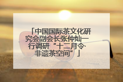 中国国际茶文化研究会副会长张仲灿一行调研“十二月令·非遗茶空间”