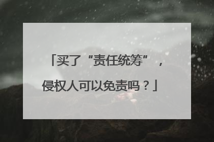 买了“责任统筹”，侵权人可以免责吗？