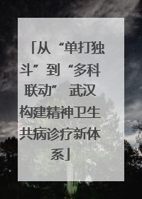 从“单打独斗”到“多科联动” 武汉构建精神卫生共病诊疗新体系