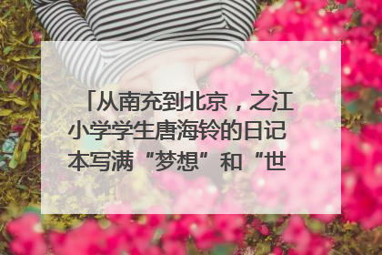 从南充到北京，之江小学学生唐海铃的日记本写满“梦想”和“世界”｜您牵挂的四川