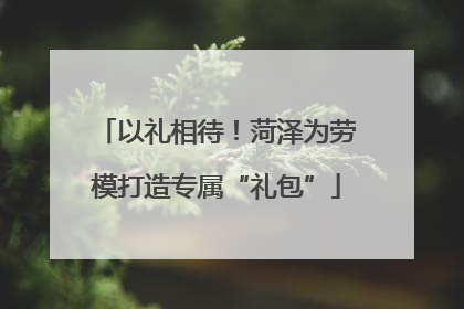 以礼相待！菏泽为劳模打造专属“礼包”
