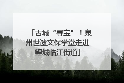 古城“寻宝”！泉州世遗文保学堂走进鲤城临江街道
