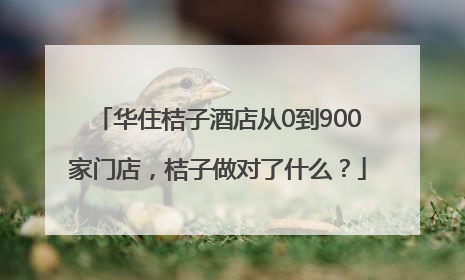 华住桔子酒店从0到900家门店，桔子做对了什么？