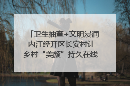 卫生抽查+文明浸润 内江经开区长安村让乡村“美颜”持久在线｜万千气象看四川