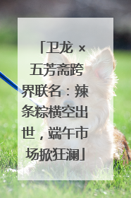 卫龙 × 五芳斋跨界联名：辣条粽横空出世，端午市场掀狂澜