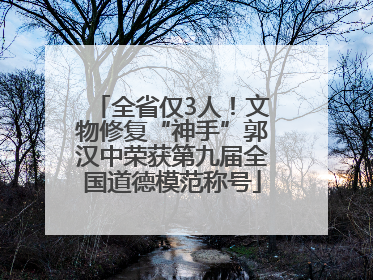 全省仅3人！文物修复“神手”郭汉中荣获第九届全国道德模范称号
