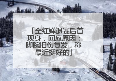 全红婵退赛后首现身,回应原因:脚腕旧伤复发,称最近挺好的