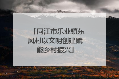同江市乐业镇东风村以文明创建赋能乡村振兴