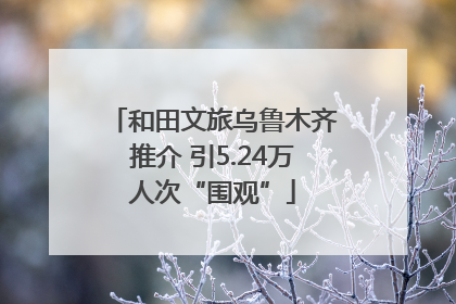 和田文旅乌鲁木齐推介 引5.24万人次“围观”
