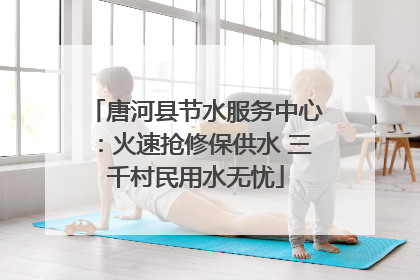 唐河县节水服务中心：火速抢修保供水 三千村民用水无忧
