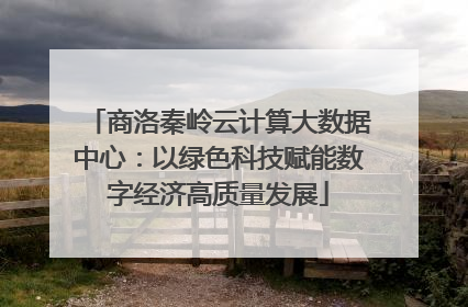商洛秦岭云计算大数据中心：以绿色科技赋能数字经济高质量发展