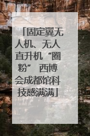 固定翼无人机、无人直升机“圈粉” 西博会成都馆科技感满满