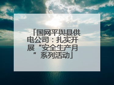 国网平舆县供电公司：扎实开展“安全生产月”系列活动