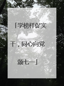 学榜样促实干，同心向党颂七一