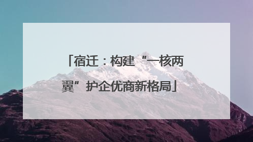 宿迁：构建“一核两翼”护企优商新格局