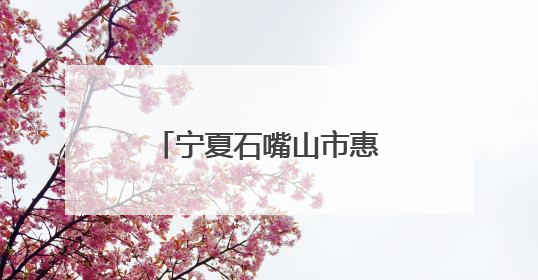 宁夏石嘴山市惠农区总工会助困难职工重燃希望