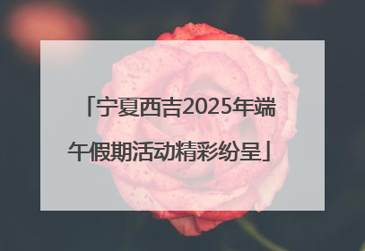 宁夏西吉2025年端午假期活动精彩纷呈