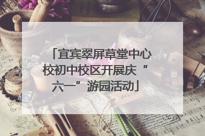 宜宾翠屏草堂中心校初中校区开展庆“六一”游园活动