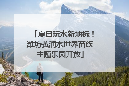 夏日玩水新地标！潍坊弘润水世界苗族主题乐园开放