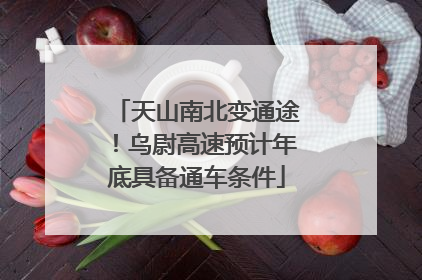 天山南北变通途！乌尉高速预计年底具备通车条件