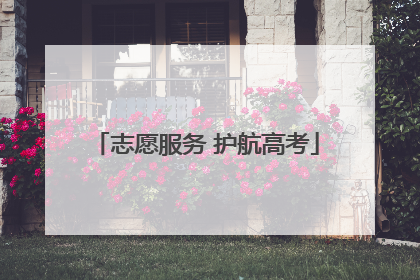志愿服务 护航高考
