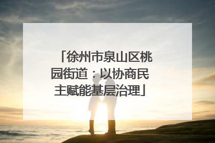 徐州市泉山区桃园街道：以协商民主赋能基层治理