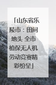 山东省乐陵市：田间地头 全市植保无人机劳动竞赛精彩纷呈